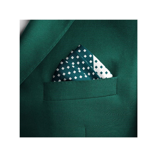 Green Duality Silk Pocket Square