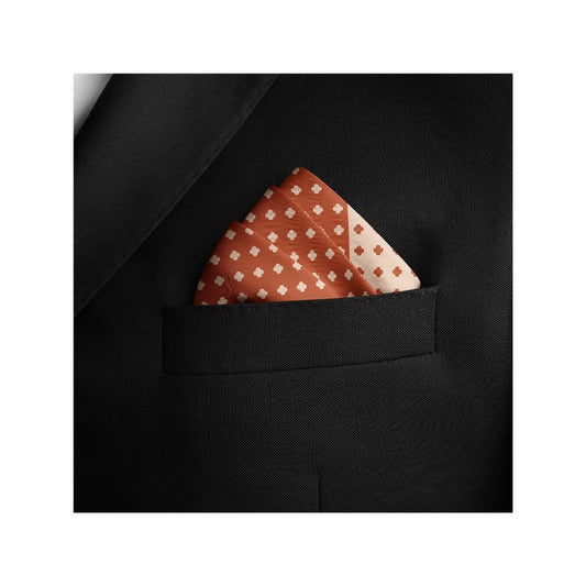 Tawny Petals Silk Pocket Square