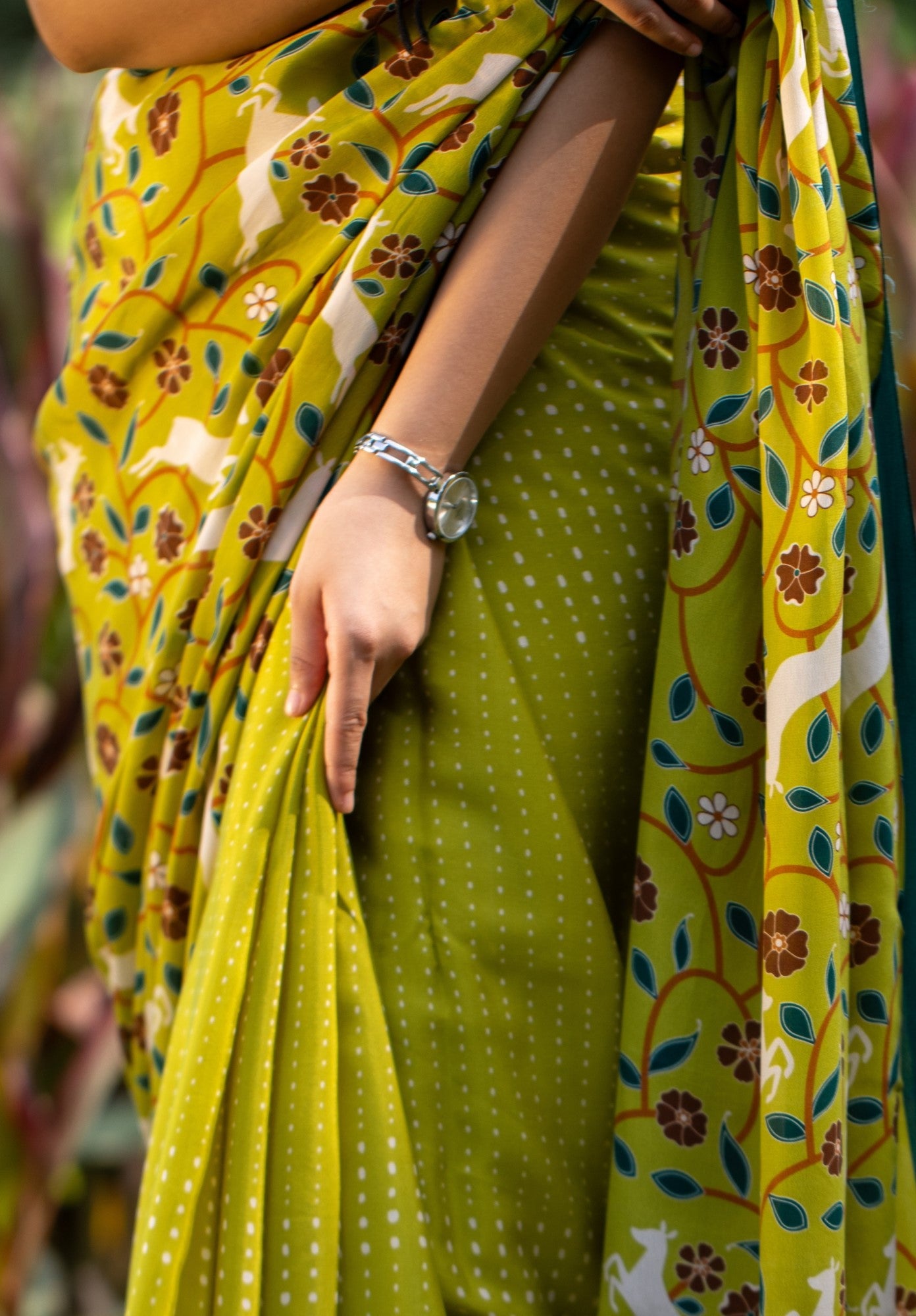 Deer Delight Crepe Saree