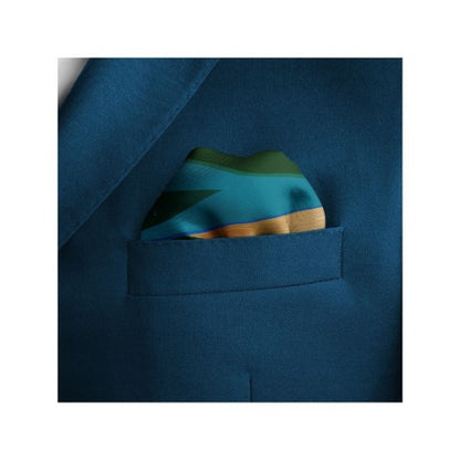 Blue Paradise Silk Pocket Square