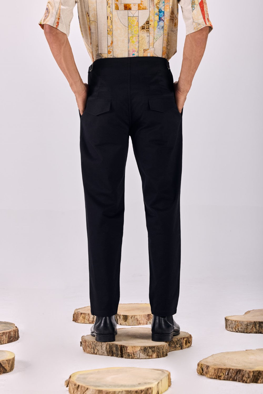 Belted Korean Relaxed-Fit Trouser