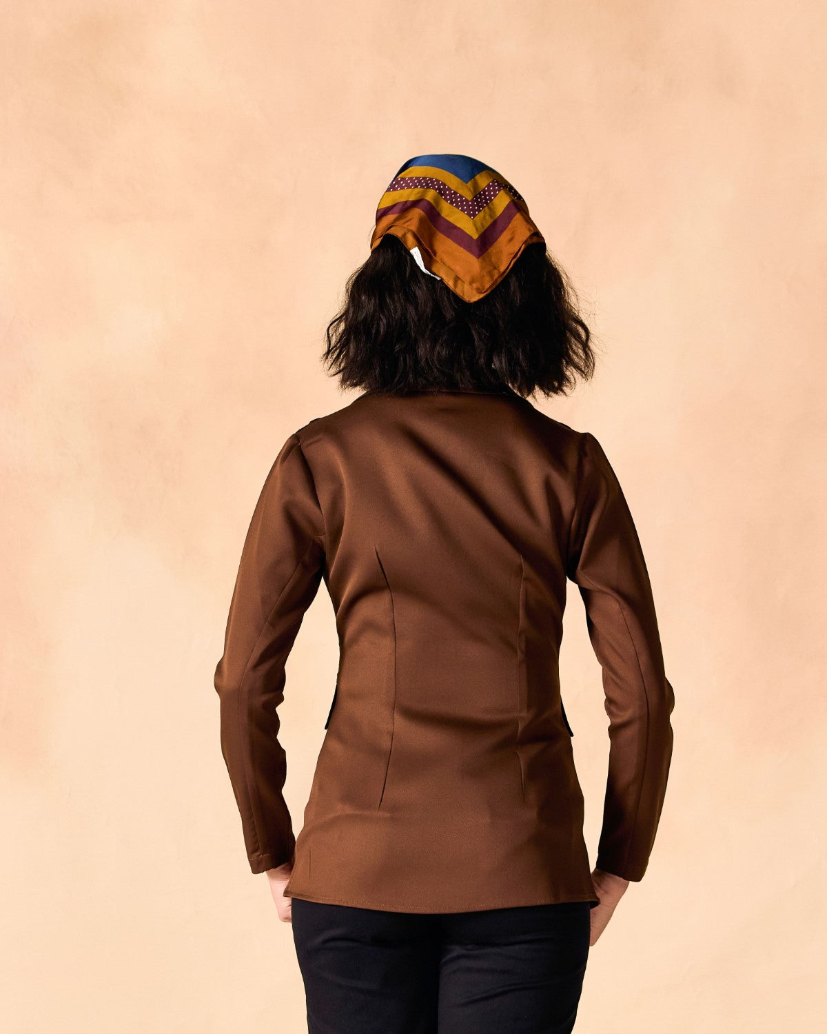 Colorblock Two-Button Blazer Jacket