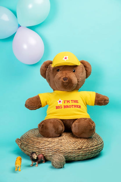 Albert - The Mysterious Bear -Yellow (With Tshirt And Cap)