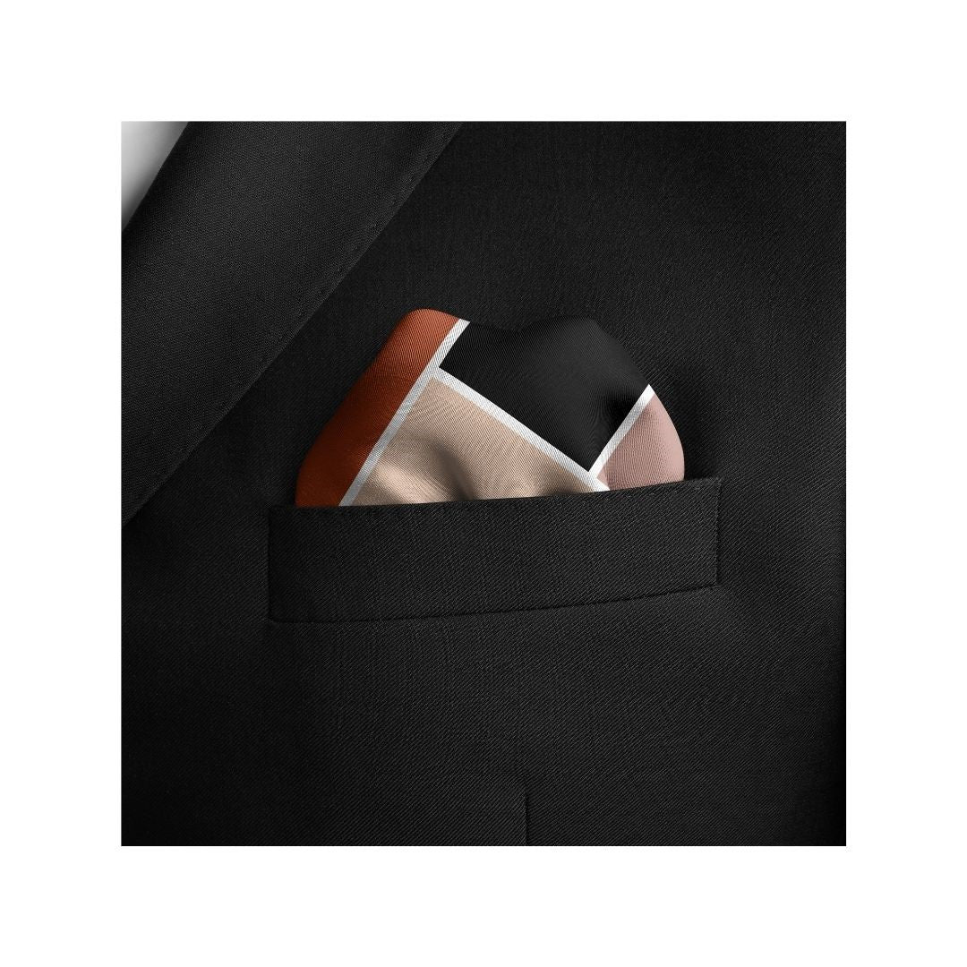 Radiant Checkers Silk Pocket Square