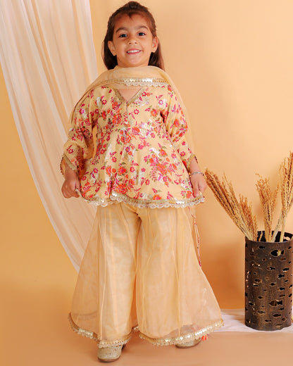 Floral Sharara Set