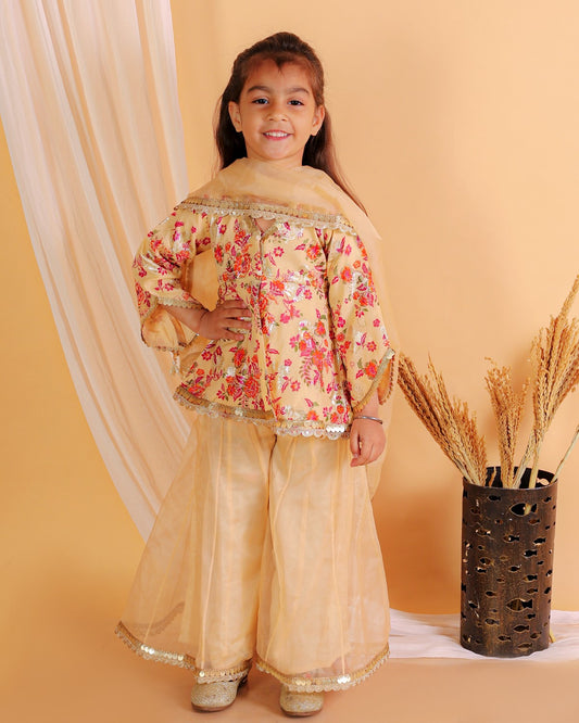 Floral Sharara Set