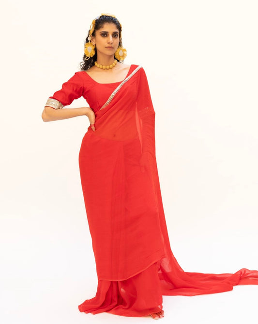 The Ruby Rose Saree