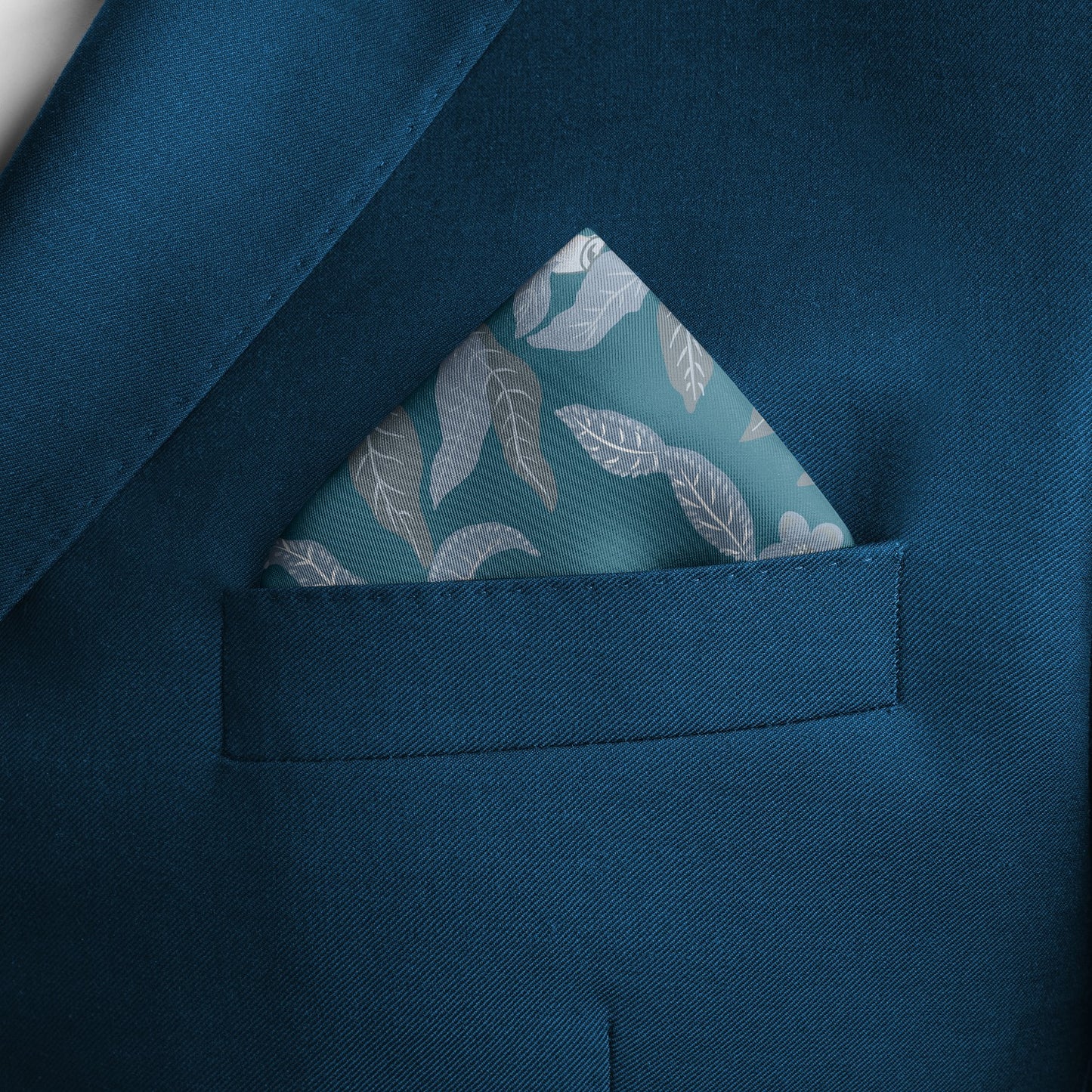 Blue Harvest Silk Pocket Square