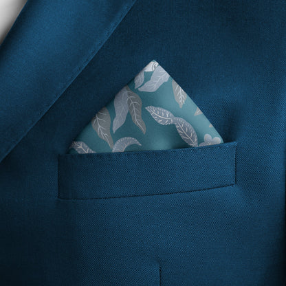 Blue Harvest Silk Pocket Square