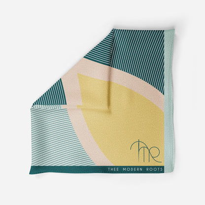 Verdant Divergence Silk Pocket Square