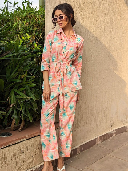 Jam Cotton Floral Print Co-Ord Set