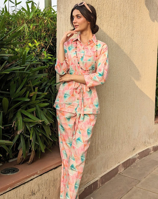 Jam Cotton Floral Print Co-Ord Set