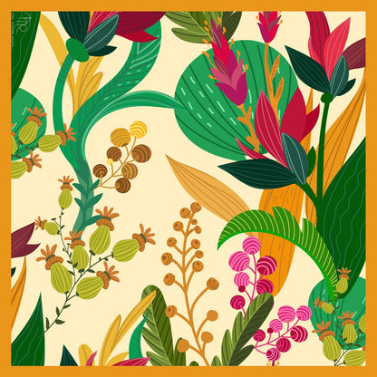 Tropical Paradise Silk Scarf