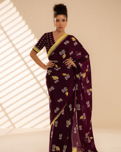 Fluttering Beauty Crepe Saree