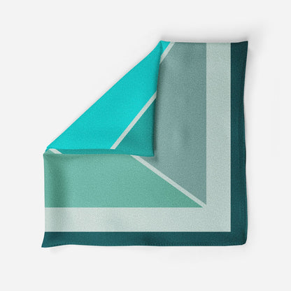 Intertwined Geometry Silk Pocket Square