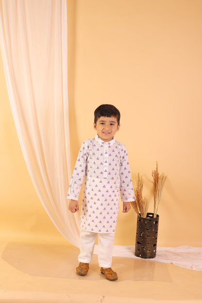 White Kurta Set