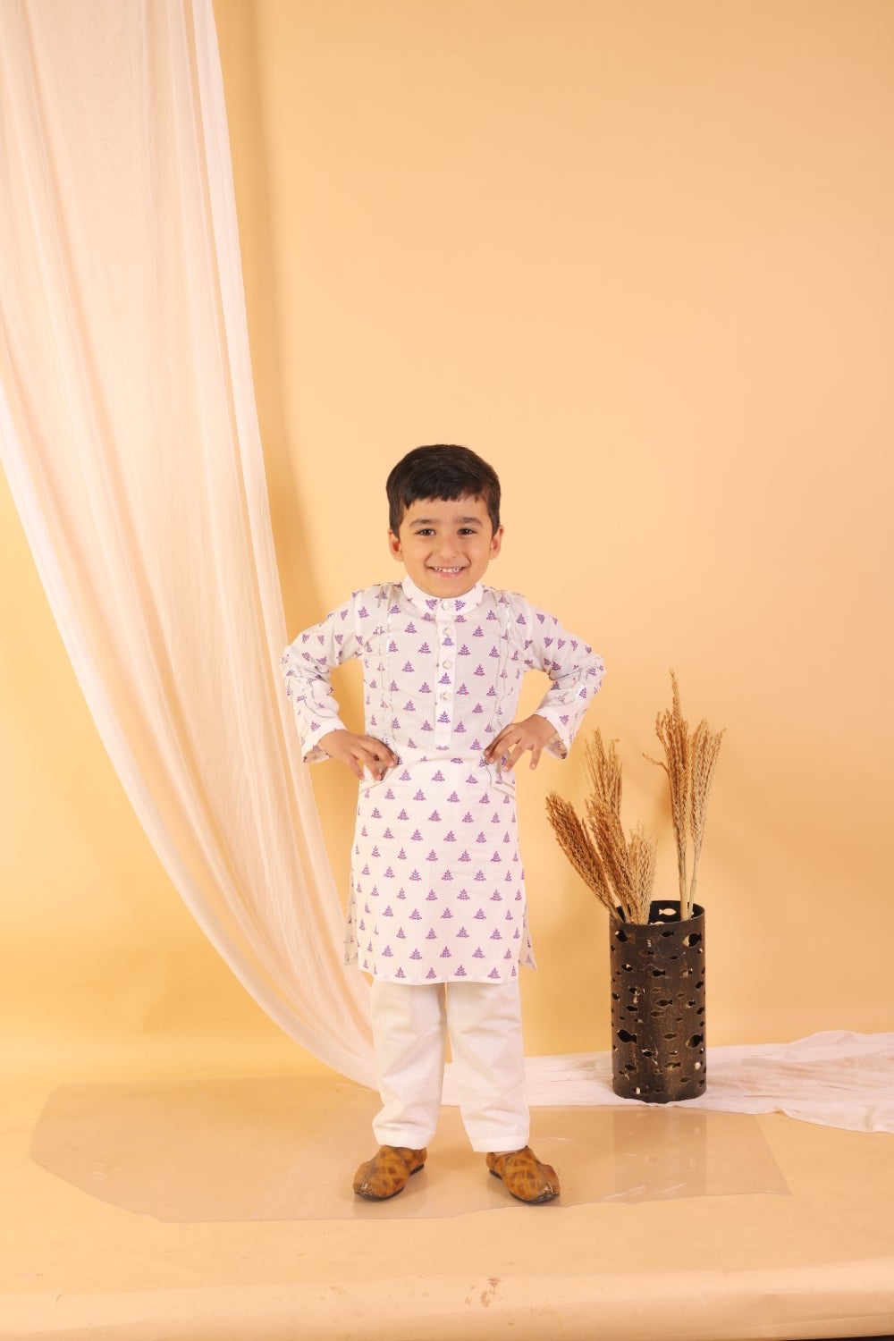 White Kurta Set