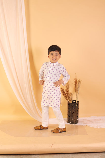 White Kurta Set