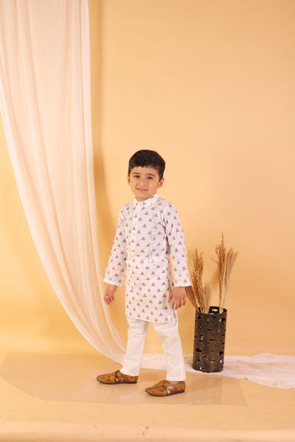 White Kurta Set