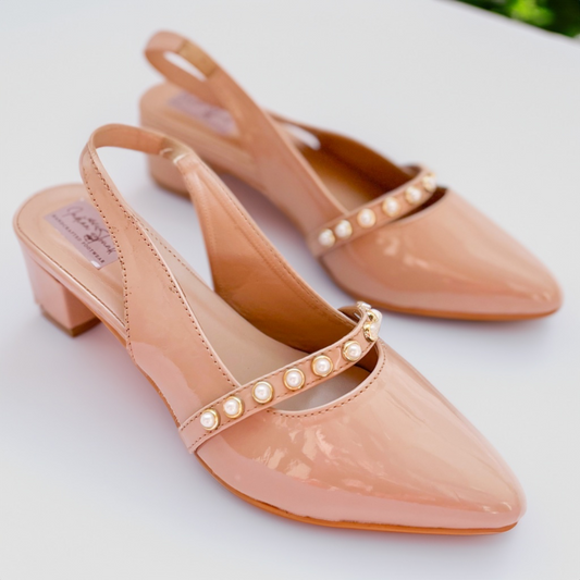 Ballerinas With Pearl Embellishments