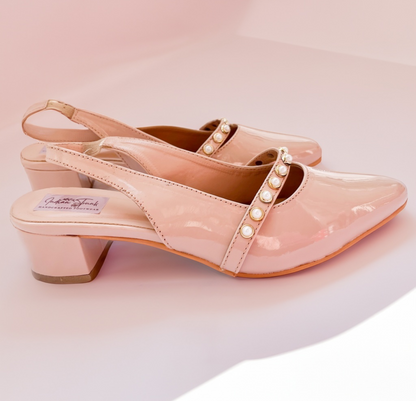 Ballerinas With Pearl Embellishments