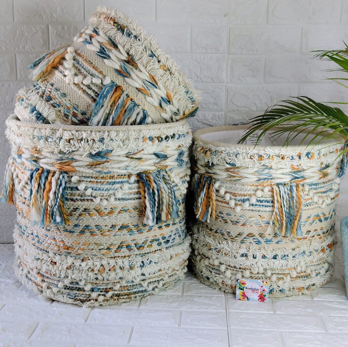 Boho Woven Multi Purpose Basket