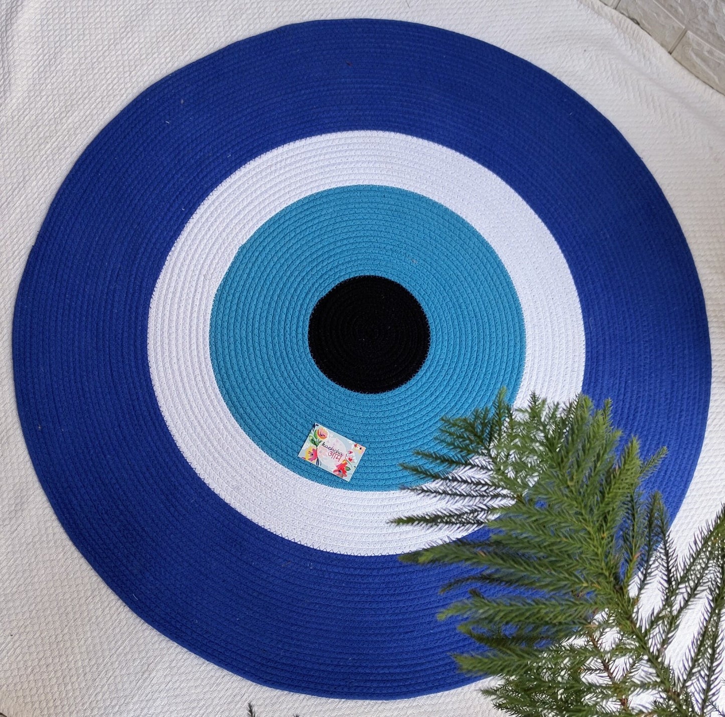 Evil Eye Cotton Rug