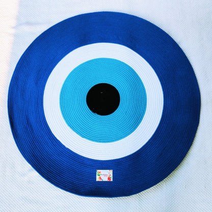 Evil Eye Cotton Rug