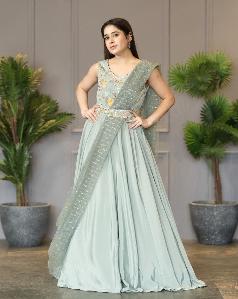 Sea Green Gown