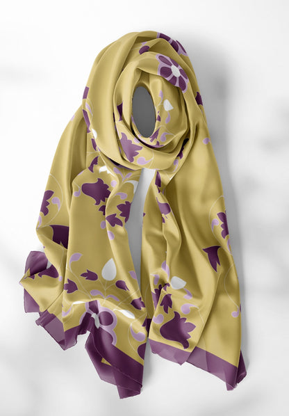 Floral Cascade Silk Dupatta