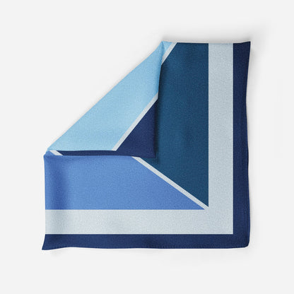 Modern Geometry Silk Pocket Square