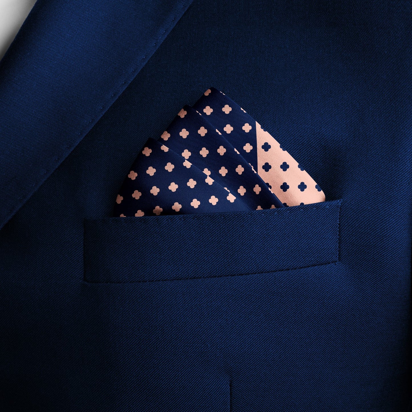 Midnight Garden Silk Pocket Square