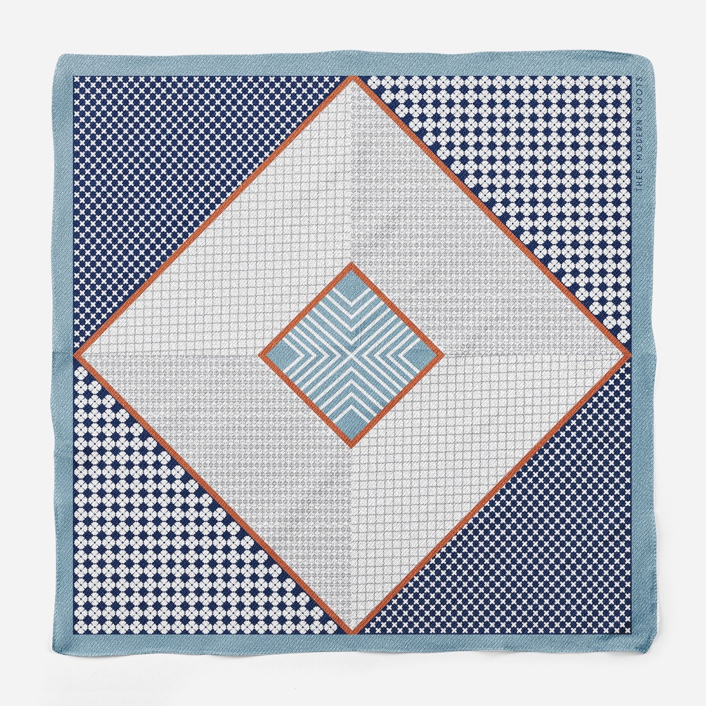 Midnight Maze Silk Pocket Square