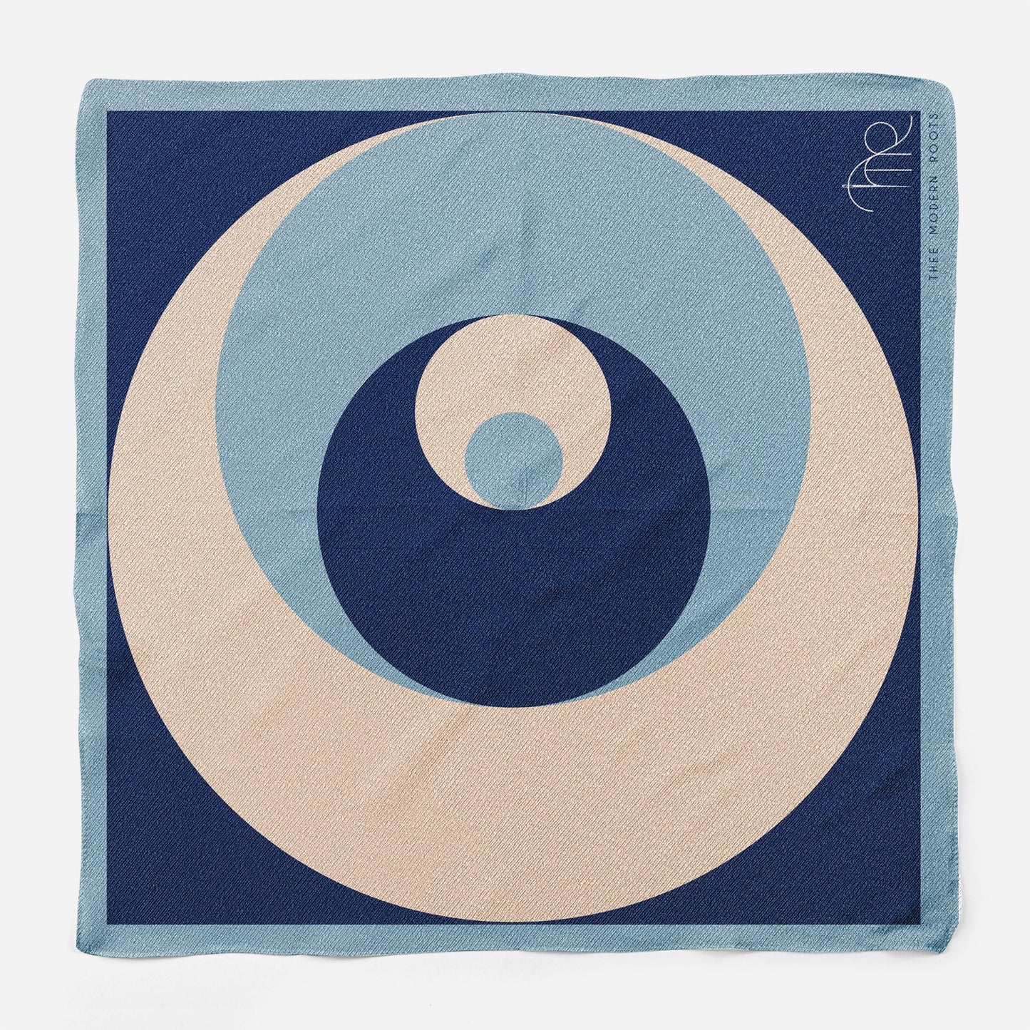 Whirlpool Blues Silk Pocket Square