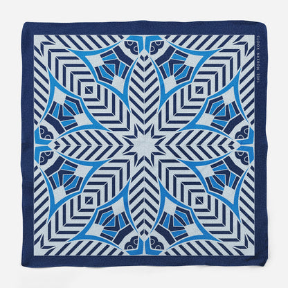 Midnight Mirage Silk Pocket Square