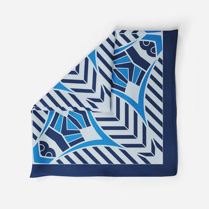 Midnight Mirage Silk Pocket Square