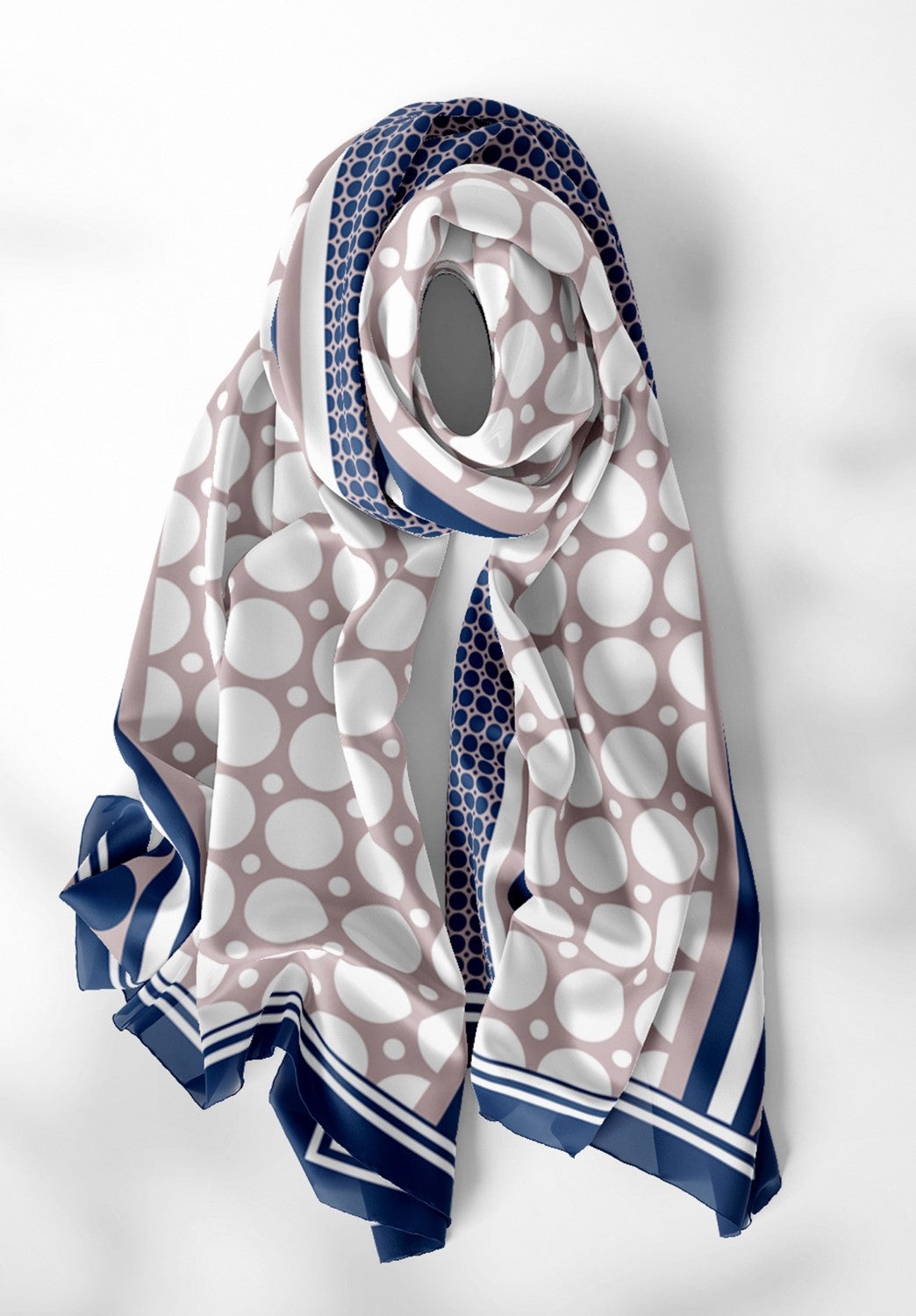 Cosmic Circles Silk Dupatta