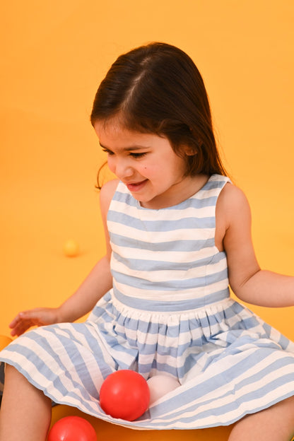 Blue & White Stripe Dress