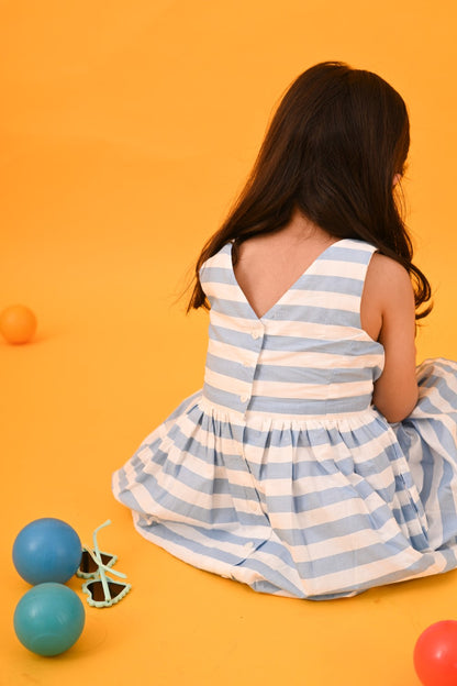 Blue & White Stripe Dress