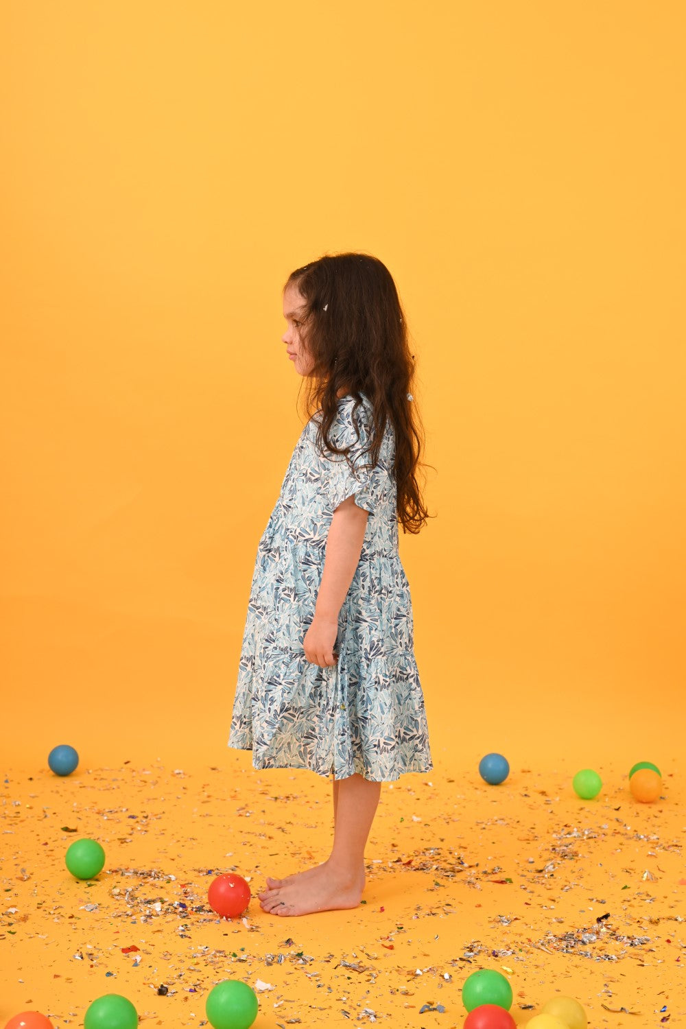 Blue & White Floral Dress