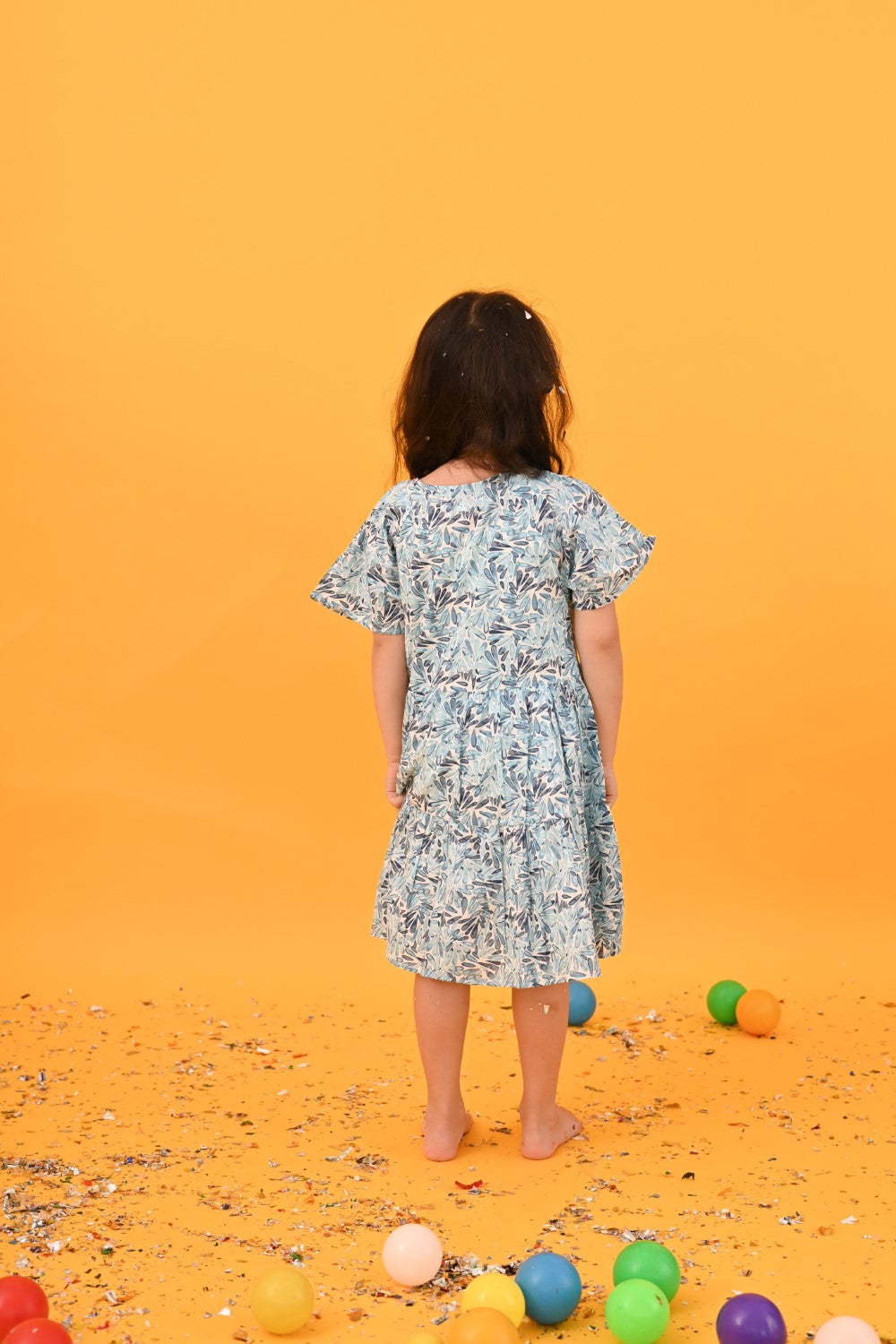 Blue & White Floral Dress