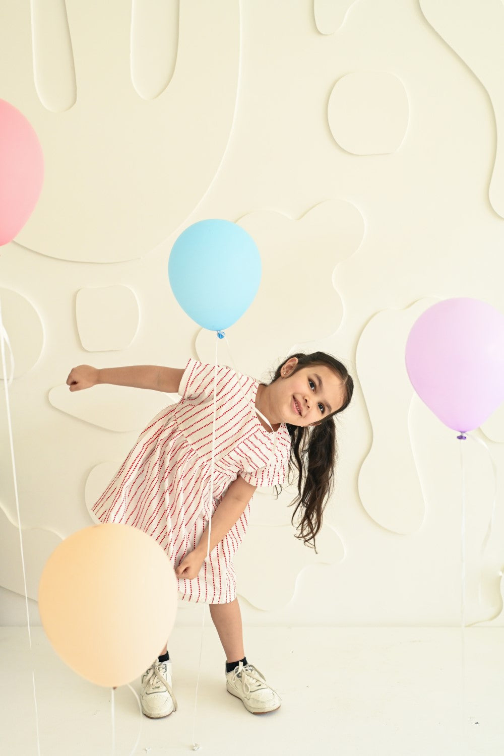 White Dress With Red Dots