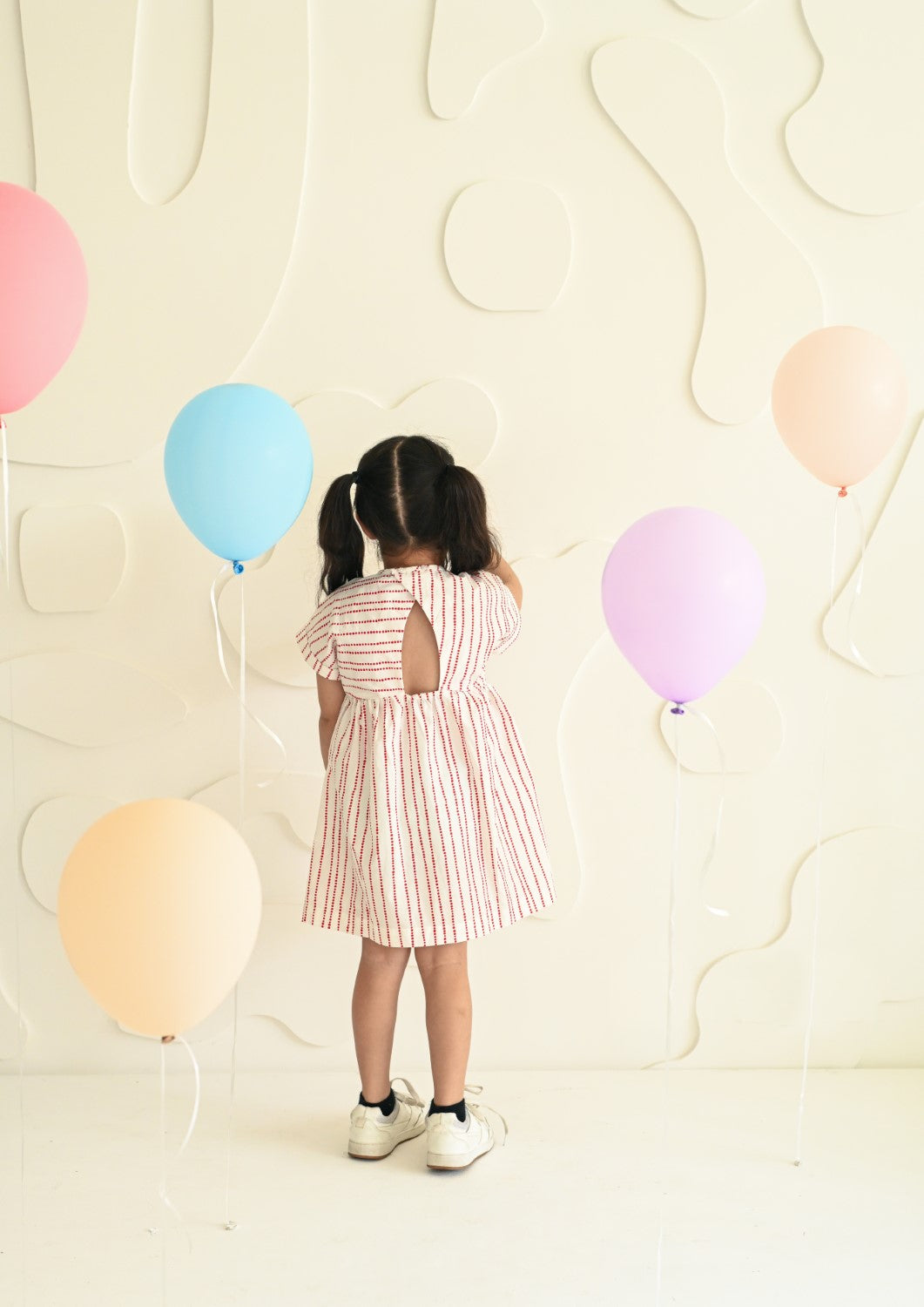 White Dress With Red Dots