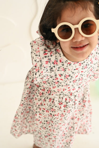 White Floral Dress