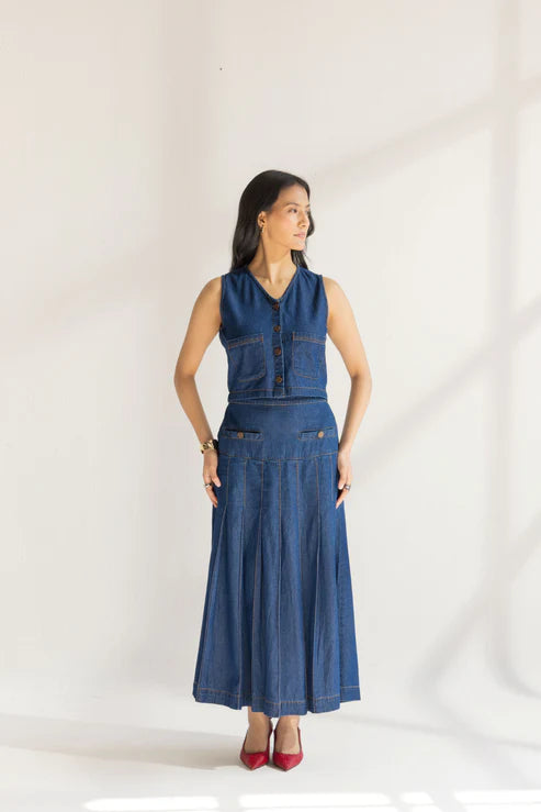 The Indigo Charm Co-Ord Set