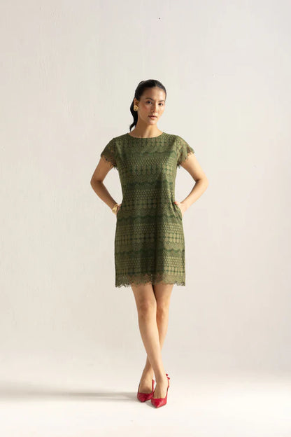 Olive Green Midi Dress