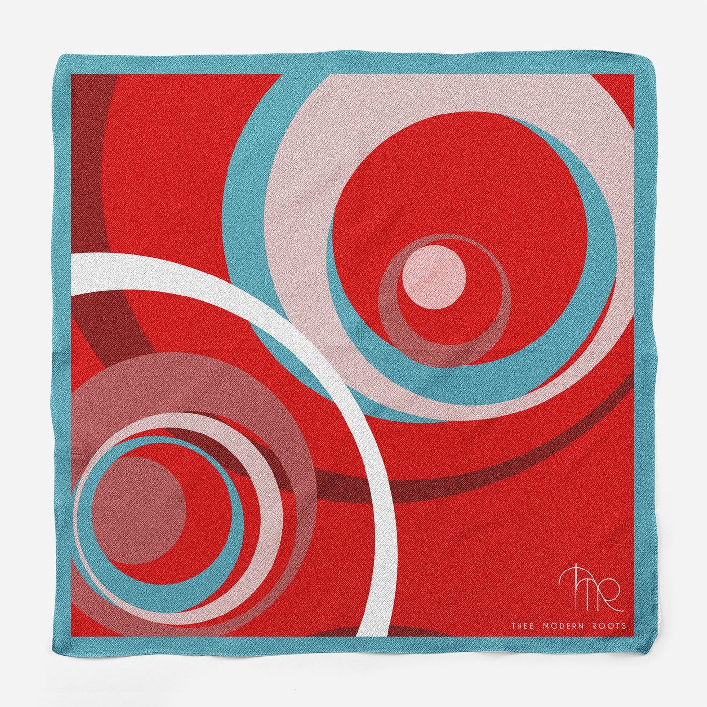 Circular Serenity Silk Pocket Square