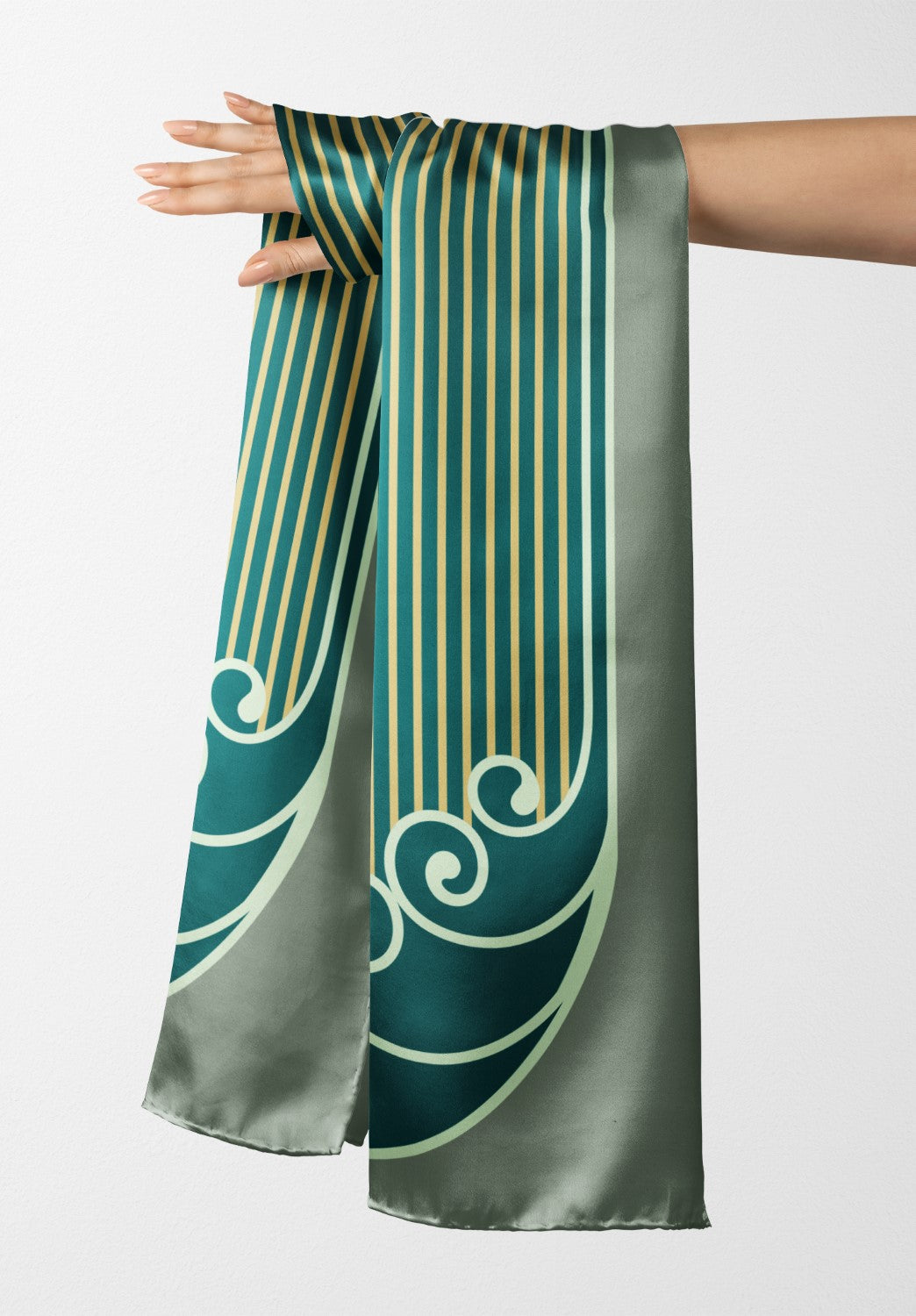 Striped Symphony Silk Stole