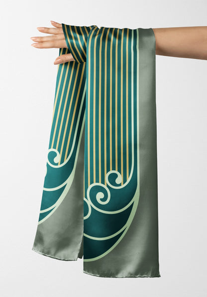 Striped Symphony Silk Stole