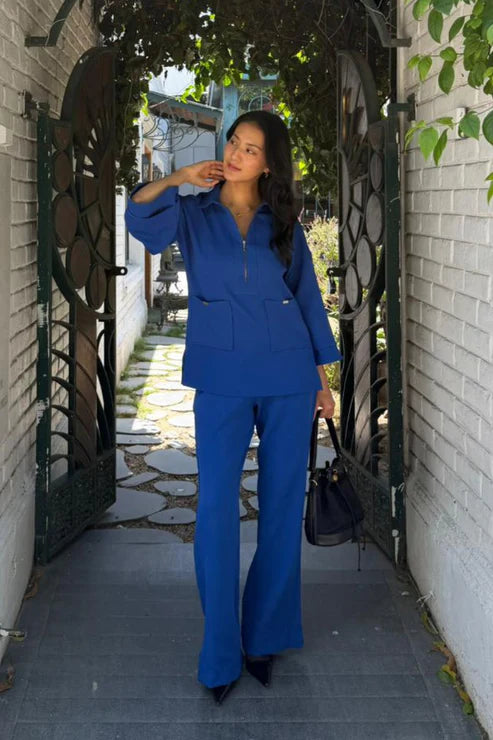 Mahira Co-Ord Set - Blue